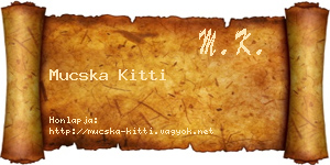 Mucska Kitti névjegykártya